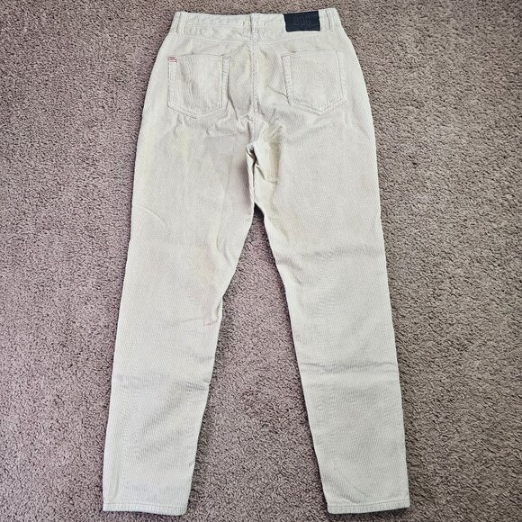 BDG Urban Outfitters Courduroy Pants Womens 29 Cream High Rise Mom Cotton Bottom - Picture 2 of 9